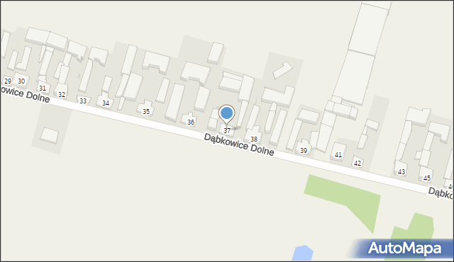 Dąbkowice Dolne, Dąbkowice Dolne, 37, mapa Dąbkowice Dolne