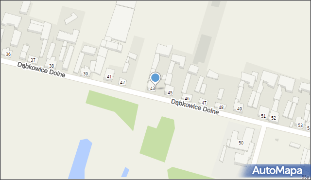 Dąbkowice Dolne, Dąbkowice Dolne, 44, mapa Dąbkowice Dolne