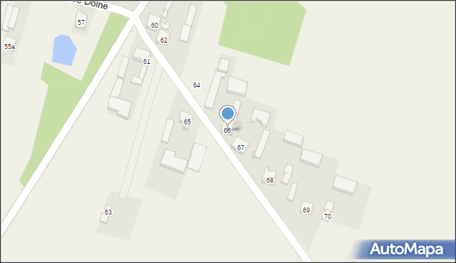 Dąbkowice Dolne, Dąbkowice Dolne, 66, mapa Dąbkowice Dolne