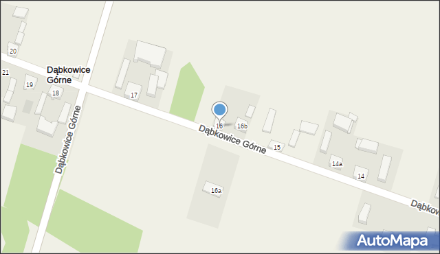 Dąbkowice Górne, Dąbkowice Górne, 16, mapa Dąbkowice Górne