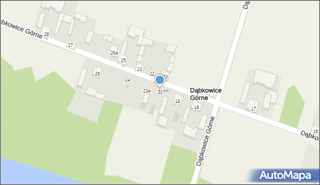 Dąbkowice Górne, Dąbkowice Górne, 21, mapa Dąbkowice Górne