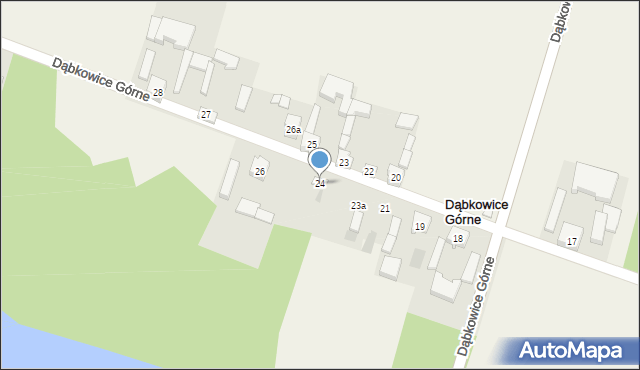 Dąbkowice Górne, Dąbkowice Górne, 24, mapa Dąbkowice Górne