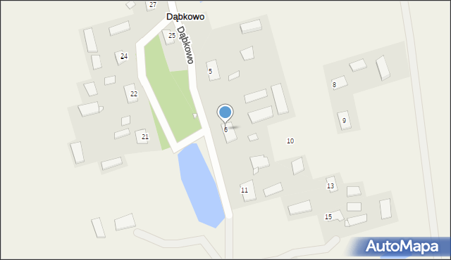 Dąbkowo, Dąbkowo, 6, mapa Dąbkowo
