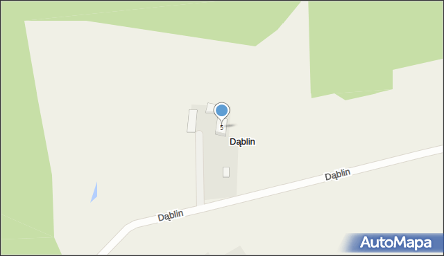 Dąblin, Dąblin, 5, mapa Dąblin