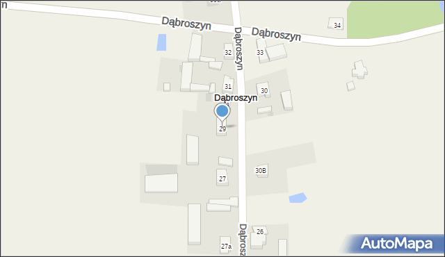 Dąbroszyn, Dąbroszyn, 29, mapa Dąbroszyn