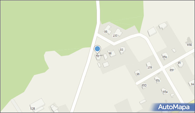 Dąbroszyn, Dąbroszyn, 53, mapa Dąbroszyn