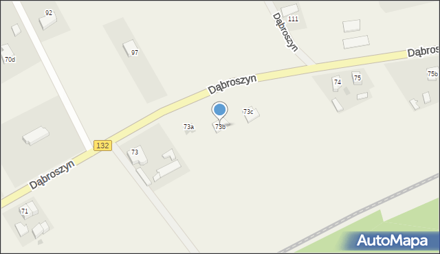 Dąbroszyn, Dąbroszyn, 73b, mapa Dąbroszyn