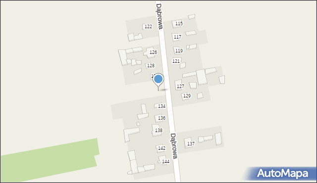 Dąbrowa, Dąbrowa, 132, mapa Dąbrowa