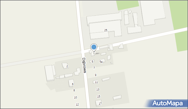 Dąbrowa, Dąbrowa, 3, mapa Dąbrowa