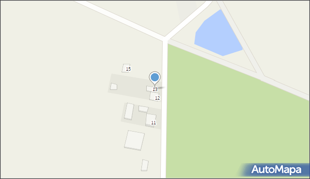 Dąbrowa, Dąbrowa, 13, mapa Dąbrowa