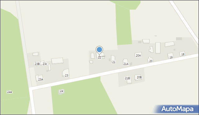Dąbrowa, Dąbrowa, 22, mapa Dąbrowa