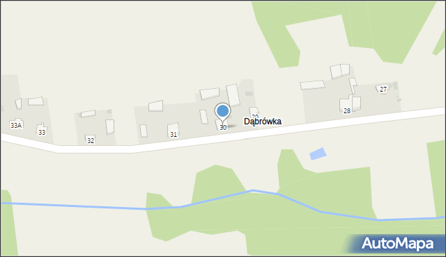Dąbrowa, Dąbrowa, 30, mapa Dąbrowa