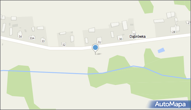 Dąbrowa, Dąbrowa, 31a, mapa Dąbrowa