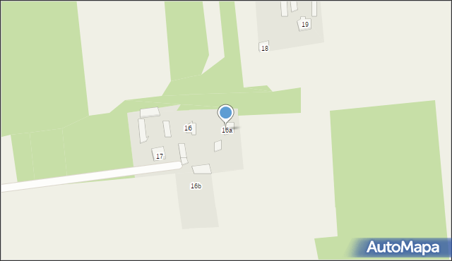 Dąbrowa, Dąbrowa, 16a, mapa Dąbrowa