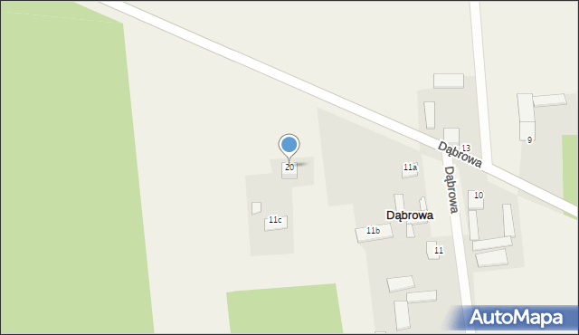 Dąbrowa, Dąbrowa, 20, mapa Dąbrowa