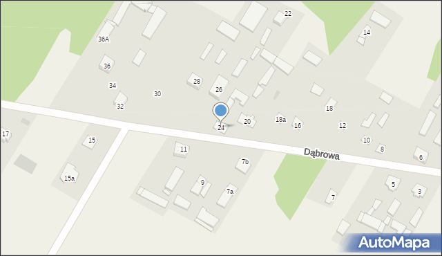 Dąbrowa, Dąbrowa, 24, mapa Dąbrowa