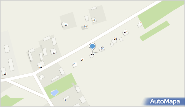 Dąbrowa, Dąbrowa, 2D, mapa Dąbrowa