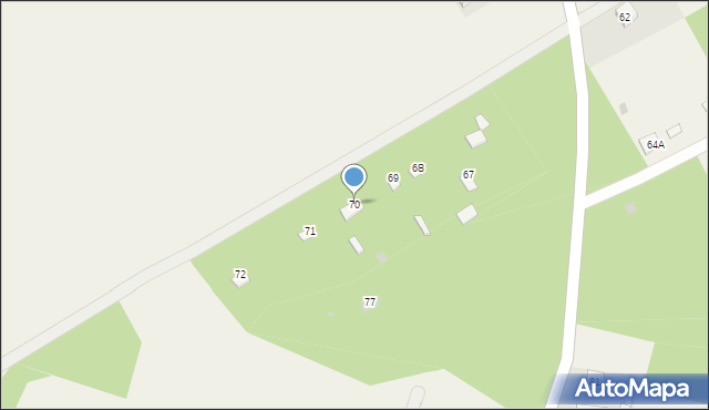 Dąbrowa, Dąbrowa, 70, mapa Dąbrowa