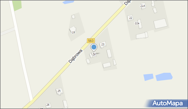 Dąbrowa, Dąbrowa, 24, mapa Dąbrowa