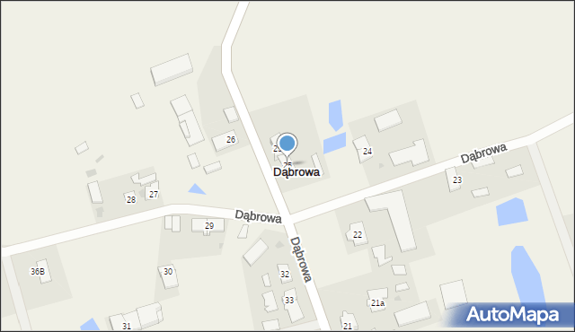 Dąbrowa, Dąbrowa, 25, mapa Dąbrowa