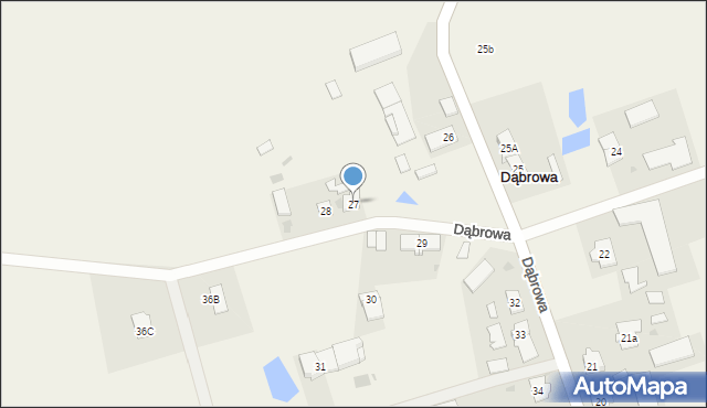 Dąbrowa, Dąbrowa, 27, mapa Dąbrowa