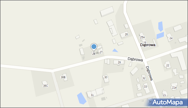 Dąbrowa, Dąbrowa, 28, mapa Dąbrowa