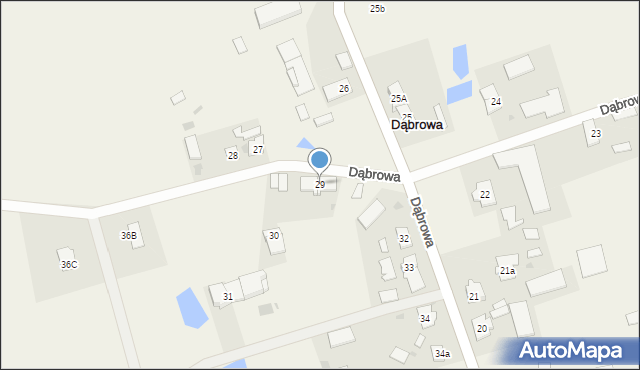 Dąbrowa, Dąbrowa, 29, mapa Dąbrowa