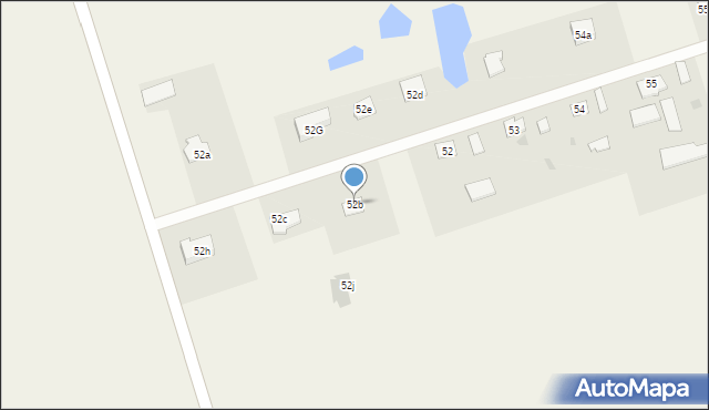 Dąbrowa, Dąbrowa, 52b, mapa Dąbrowa