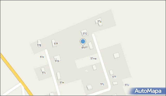 Dąbrowa, Dąbrowa, 57n, mapa Dąbrowa