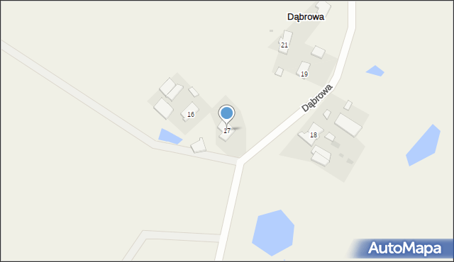 Dąbrowa, Dąbrowa, 17, mapa Dąbrowa
