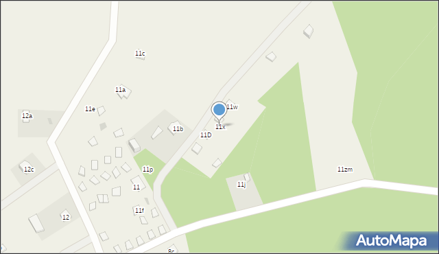 Dąbrowa, Dąbrowa, 11x, mapa Dąbrowa