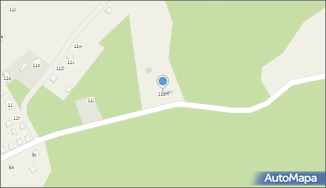 Dąbrowa, Dąbrowa, 11zm, mapa Dąbrowa