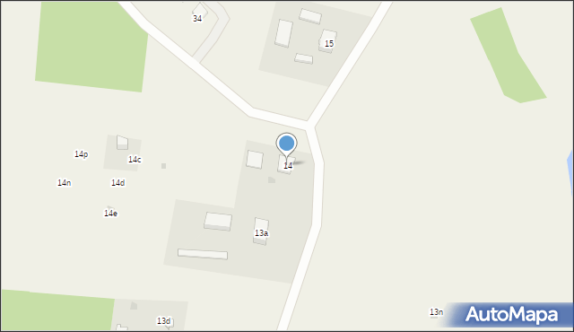 Dąbrowa, Dąbrowa, 14, mapa Dąbrowa