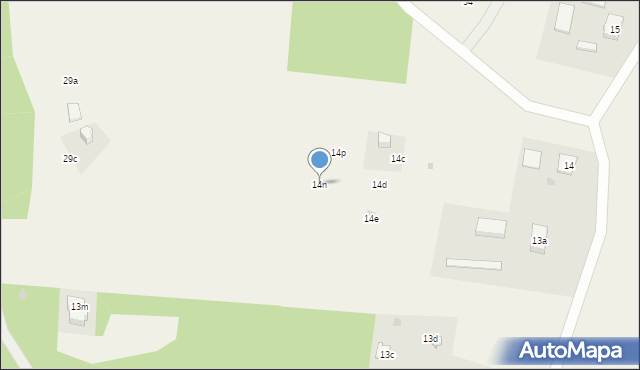 Dąbrowa, Dąbrowa, 14n, mapa Dąbrowa