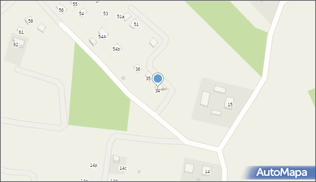 Dąbrowa, Dąbrowa, 34, mapa Dąbrowa