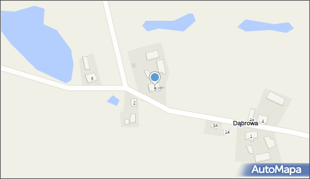 Dąbrowa, Dąbrowa, 5, mapa Dąbrowa