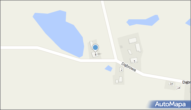 Dąbrowa, Dąbrowa, 6, mapa Dąbrowa