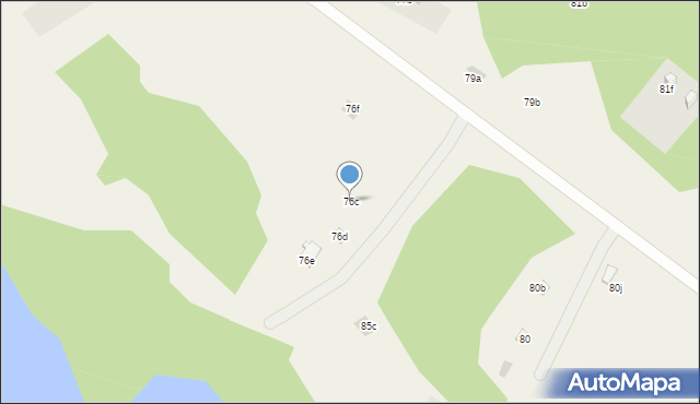 Dąbrowa, Dąbrowa, 76c, mapa Dąbrowa