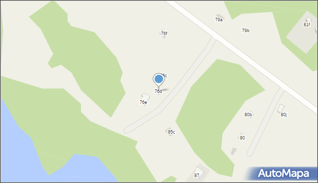 Dąbrowa, Dąbrowa, 76d, mapa Dąbrowa