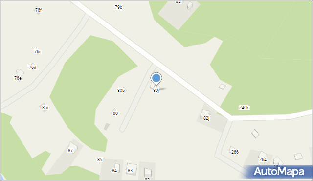 Dąbrowa, Dąbrowa, 80j, mapa Dąbrowa