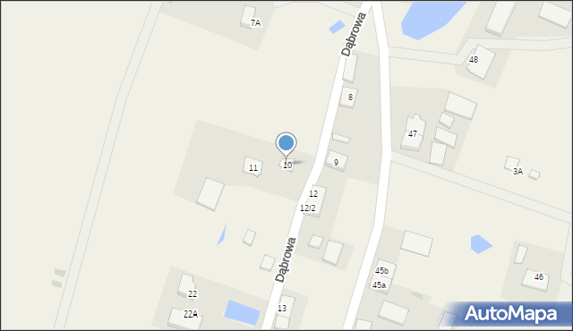 Dąbrowa, Dąbrowa, 10, mapa Dąbrowa