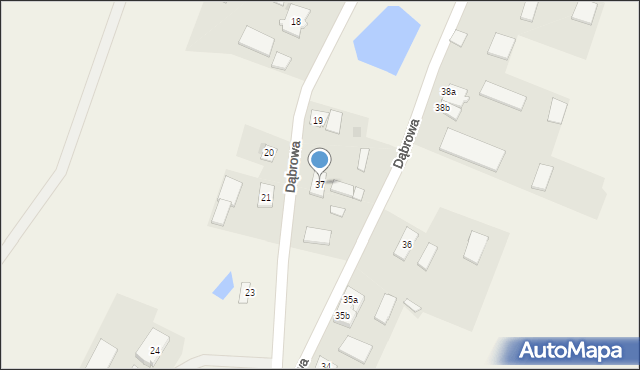 Dąbrowa, Dąbrowa, 37, mapa Dąbrowa
