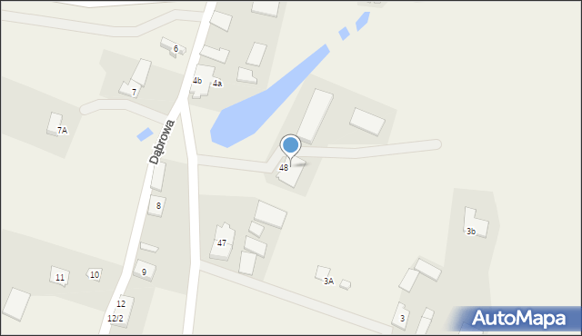 Dąbrowa, Dąbrowa, 48b, mapa Dąbrowa