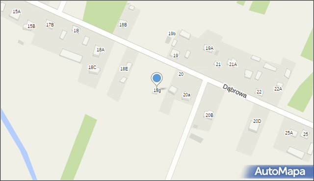 Dąbrowa, Dąbrowa, 18g, mapa Dąbrowa