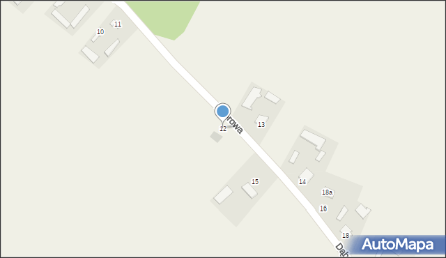 Dąbrowa, Dąbrowa, 12, mapa Dąbrowa