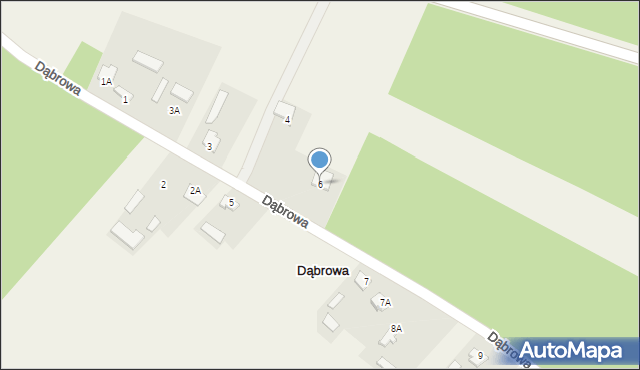 Dąbrowa, Dąbrowa, 6, mapa Dąbrowa