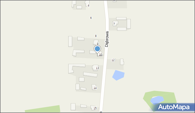 Dąbrowa, Dąbrowa, 11, mapa Dąbrowa