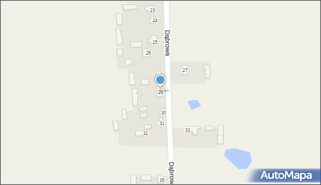 Dąbrowa, Dąbrowa, 29, mapa Dąbrowa