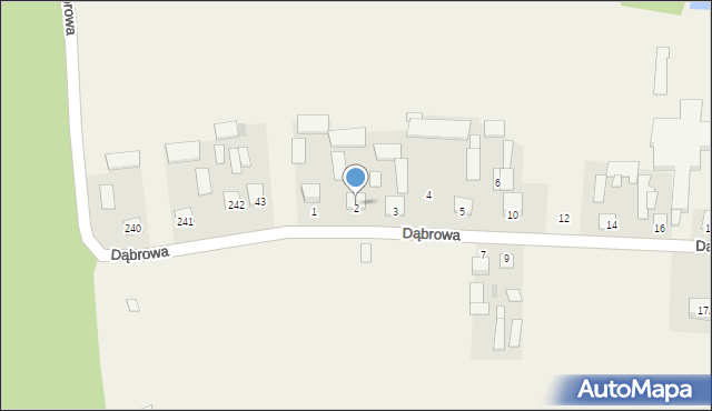 Dąbrowa, Dąbrowa, 2, mapa Dąbrowa
