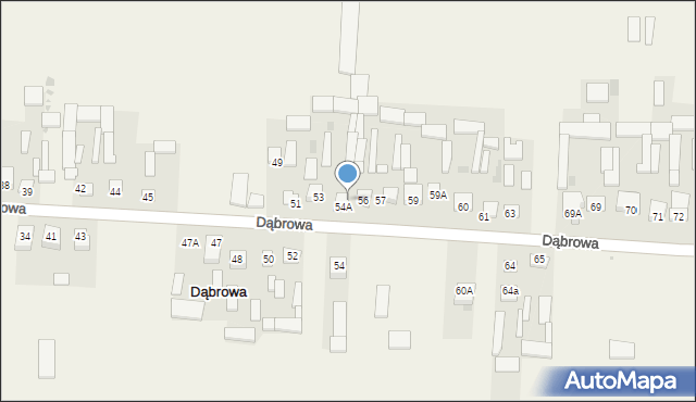 Dąbrowa, Dąbrowa, 55, mapa Dąbrowa